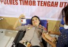 Polres-TTU-Gelar-Bakti-Kesehatan-Donor-Darah,-54-Kantong-Darah-Terkumpul