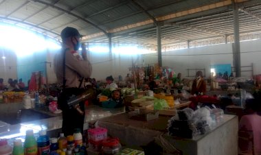 KBO-Sat-Binmas-beri-Imbauan-di-Pasar-Lama,-untuk-3M