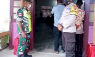Pam-Misa-Imam-Baru-di-Faenake,-Bhabinkamtibmas-Sampaikan-Himbauan-Prokes
