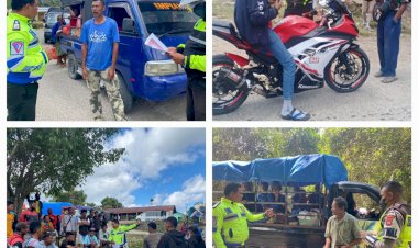 Patroli-Gakkum-di-Pasar-Mingguan-Eban,-Sat-Lantas-Polres-TTU-Jaring-9-Kendaraan