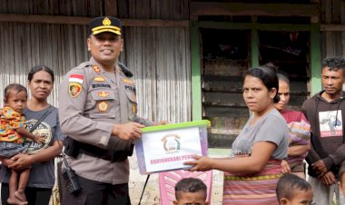 Tindak-Lanjut-Program-Gotas-Tahap-2,-Kapolres-TTU-dan-Bhayangkari-Bantu-Anak-Stunting-di-Naen