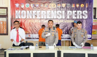 Kapolres-TTU-Pimpin-Konferensi-Pers-Kasus-Pembunuhan-yang-Terjadi-di-Desa-Sono