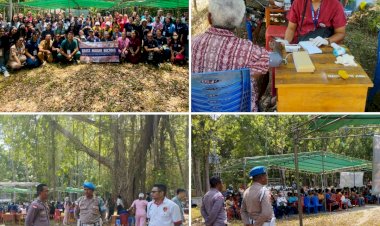 Kapolsek-Insana-Hadiri-Baksos-Pengobatan-Gratis,-Bedah-Minor-dan-Pembagian-Sembako-Gratis-oleh-Dokter-Lintas-Batas