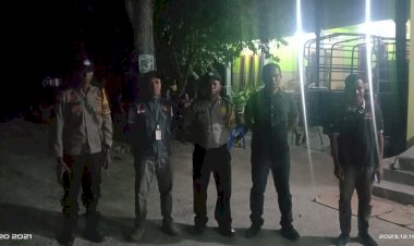Anggota-Bhabinkamtibmas-Polres-TTU-Siaga-Amankan-Kampanye-Tatap-Muka-Terbatas