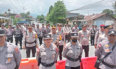 Tiga-Hari-Kawal-Unjuk-Rasa-Berjalan-Aman-dan-Lancar,-Kapolres-TTU-:-Pengamanan-Sesuai-Barikade