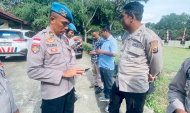 Sidak-Polsek-dan-Pospol-:-Propam-Polres-TTU-Razia-HP-Anggota