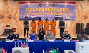 Ditpolair-Baharkam-Polri-Amankan-4-Pelaku-Penyelundupan-134-Ribu-Baby-Lobster-di-Banten,-Negara-Dirugikan-Rp32,8-Miliar