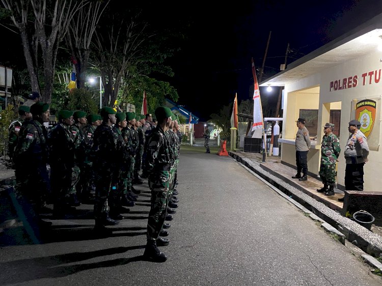 Implementasi UU Keamanan, Aparat TTU Gelar Patroli Gabungan