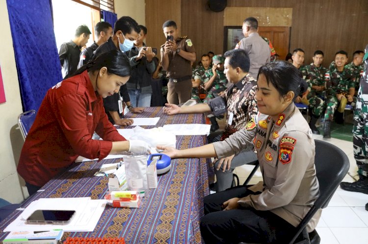 Bakti Kesehatan Polres TTU Warnai HUT ke-74 Humas Polri