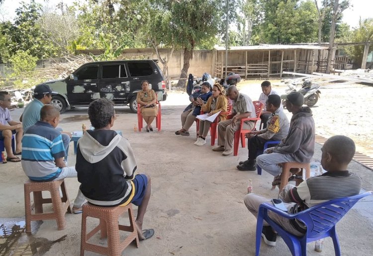 Cegah Gangguan Keamanan, Aipda Andi Panie Gelar Sosialisasi Kamtibmas Intensif di Kelurahan Maubeli