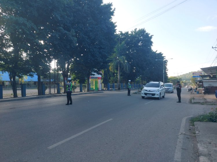 'Strong Point' Polres TTU: Strategi Preventif Wujudkan Jalan Raya yang Tertib dan Humanis