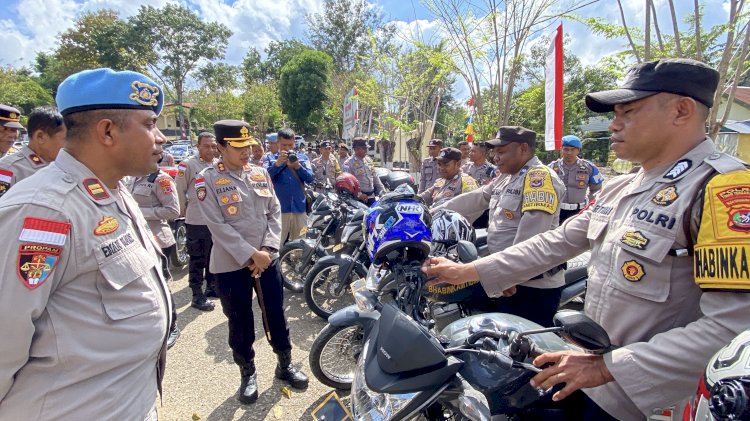 Pertegas Kedisiplinan Personil, Kapolres TTU Pimpin Langsung Pengecekan Intensif Kendaraan Dinas