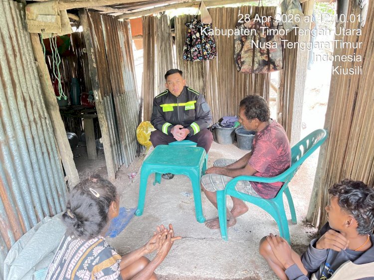 Tingkatkan Pelayanan Publik, Bhabinkamtibmas Desa Kiusili Sinergi dengan Aparat Desa Terkait Administrasi Pertanahan