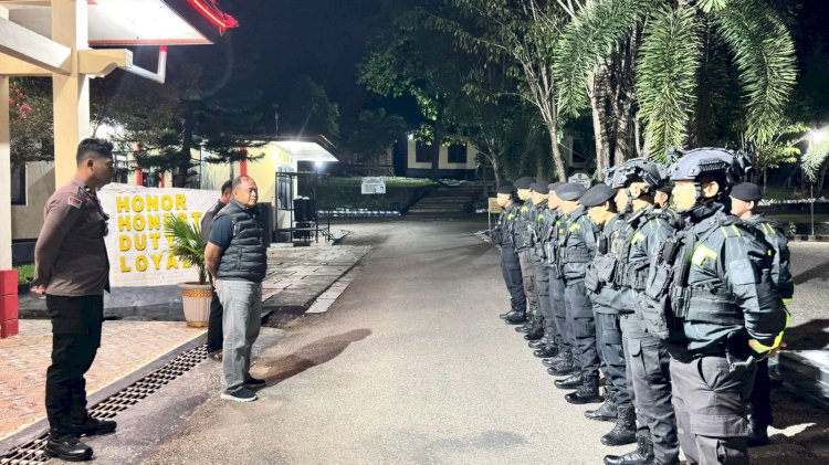 Perkuat Keamanan Wilayah, Polres TTU Gelar Patroli Presisi, Apel Persiapan Dipimpin Langsung Oleh Wakapolres TTU