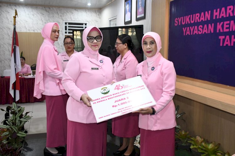 TK Kemala Bhayangkari 03 TTU Sabet Juara II Lomba Menulis Cerita Bergambar Jajaran Polda NTT