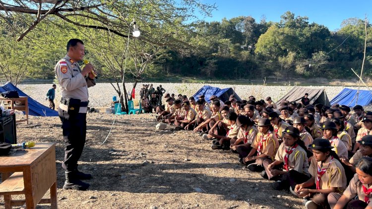 Sat Binmas Polres TTU Edukasi Pelajar SMAN 1 Noemuti, Tanamkan Kesadaran Hukum dan Bijak Bermedia Sosial