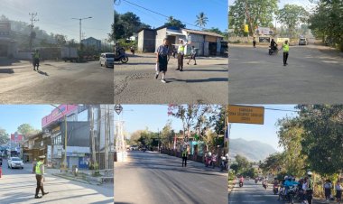 Tingkatkan-Keselamatan-Berlalu-Lintas,-Personel-Polres-TTU-Gelar-Gatur-Pagi-di-Sejumlah-Titik-Rawan