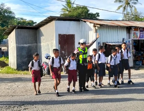 Satlantas Polres TTU Intensifkan Pengaturan Pagi, Prioritas Keselamatan Pelajar dan Pejalan Kaki