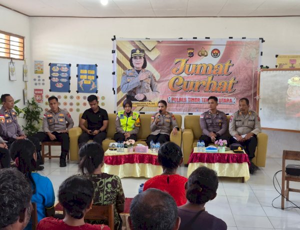 Polres TTU Buka Ruang Dialog Hukum Lewat Jumat Curhat di Desa Kiusili