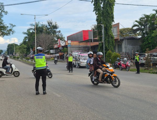 Polres TTU Intensifkan Pengaturan Lalu Lintas Pagi Hari