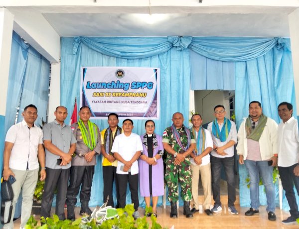 Wakapolres TTU Hadiri Launching Dapur SPPG Sasi 03, Dukung Program Pemenuhan Gizi Masyarakat