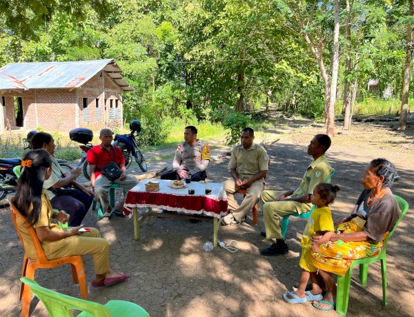 Hadir di Tengah Masyarakat, Giat Sambang Aipda I Ketut Tuai Apresiasi dari Warga Desa Kiusili
