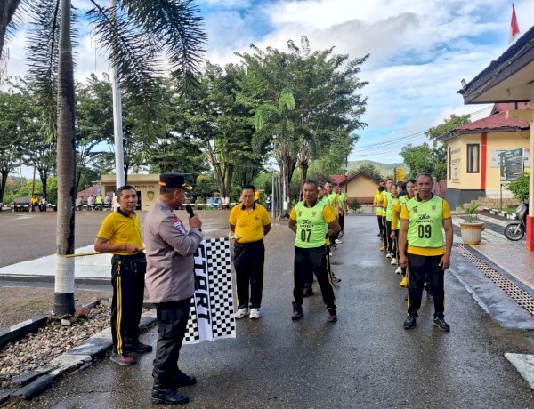 Wujudkan Polri Yang Presisi, Polres TTU Gelar Kesamaptaan jasmani dan Beladiri Polri TW I Tahun 2026