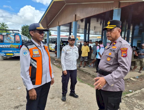 Optimalkan Pelayanan Publik, Satlantas Polres TTU Bersama Dishub Gelar Rekayasa Lalu Lintas dan Penataan Terminal Kefamenanu
