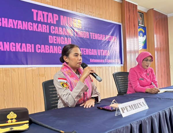 Tatap Muka Pembina Bhayangkari Cabang TTU Bersama Bhayangkari, Kapolres Tekankan Disiplin, Etika, dan Kepatuhan Aturan Organisasi