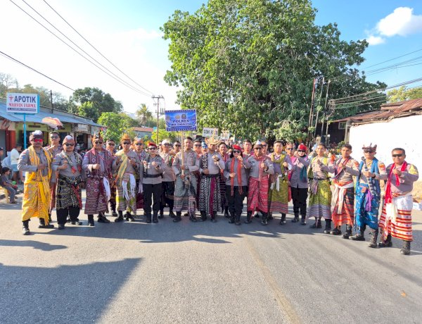 Polres TTU Kerahkan 80 Personel Amankan Karnaval Budaya HUT Kota Kefamenanu ke-104