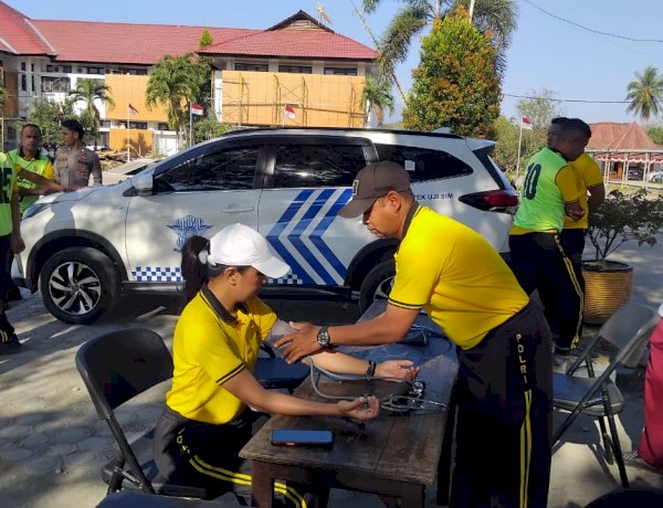 Tes Kesamaptaan Jasmani dan Bela Diri Polri Semester II, Kapolres TTU Tekankan Kebugaran sebagai Modal Utama Pelayanan