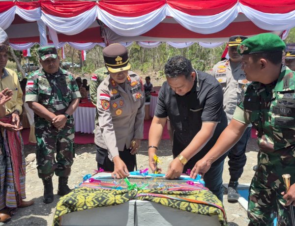 Sumur Bor Bantuan Kapolda NTT Diresmikan, 35 KK di Dusun Beba Kini Nikmati Akses Air Bersih