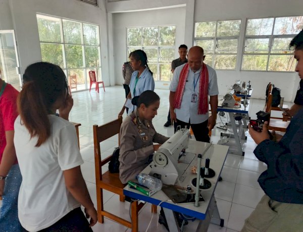 Wujud Kepedulian Terhadap Masyarakat; Kapolres TTU Berikan Dukungan kepada Peserta Pelatihan Kerja, Dorong Kemandirian Masyarakat