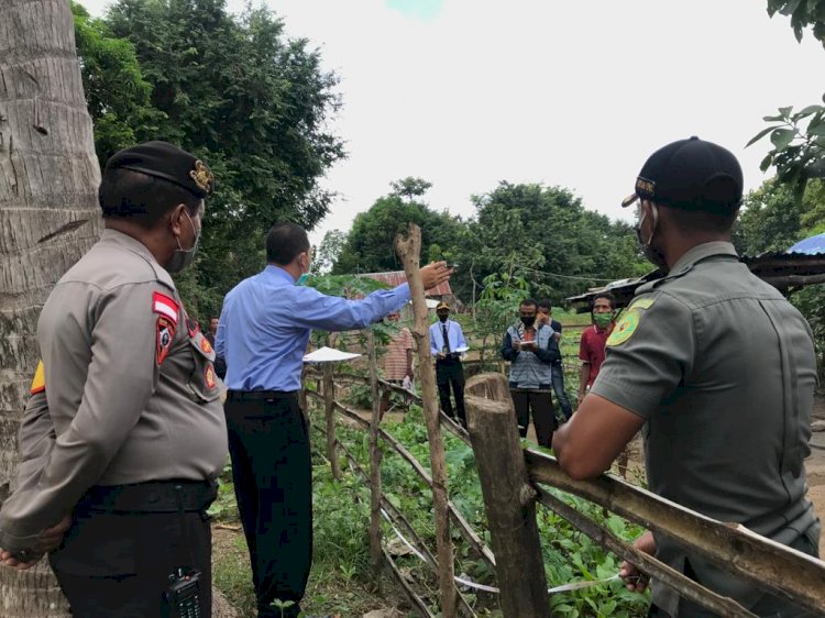 KabagOps Polres TTU Pimpin Pengamanan Sidang Pengukuran Tanah Sengketa