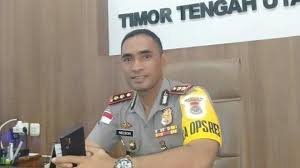 Kapolres TTU  AKBP Nelson mengucapkan mohon maaf lahir batin