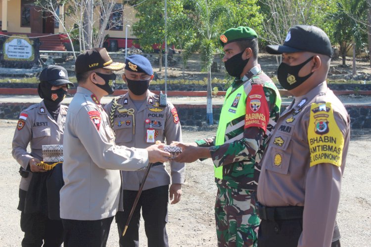 Irjen Lotharia memimpin apel kesadaran penggunaan masker