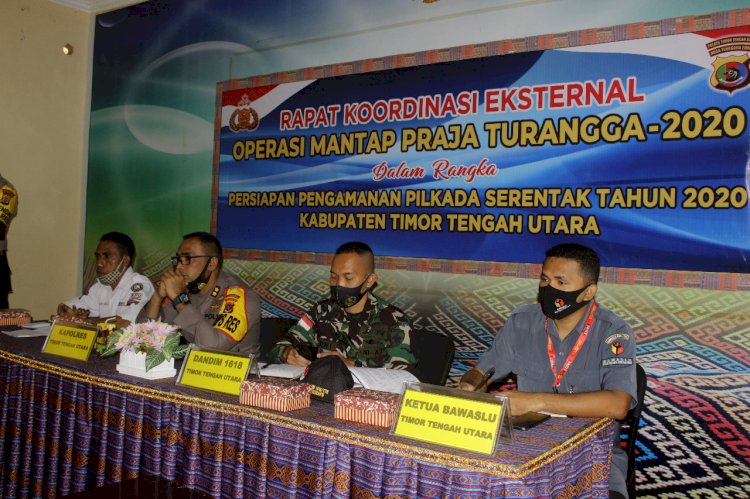 Rapat Eksternal dalam rangka kesiapan Polres TTU menyambut Pilkada TTU