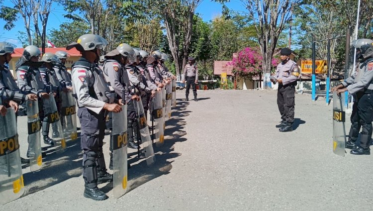 Polres TTU menerima Tim penilai lomba fungsi Sabhara