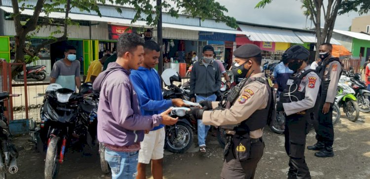 Raimas Polres TTU Gencar Lakukan Patroli Adaptasi Kebiasaan Baru