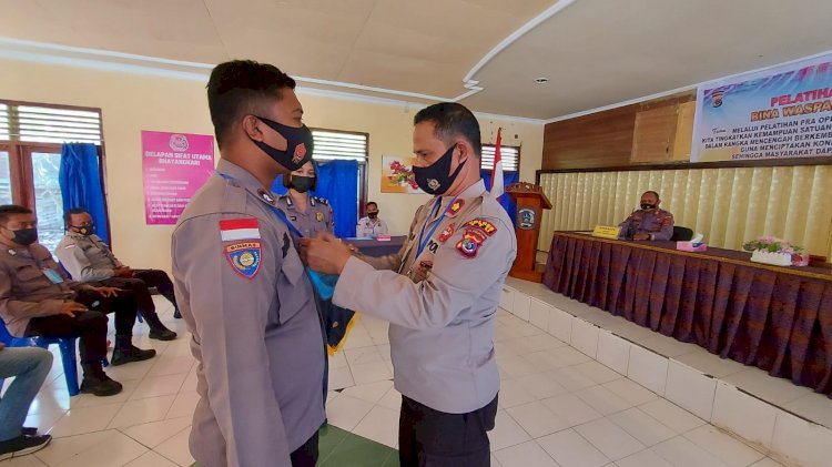 Tingkatkan Kemampuan Anggota, Polres TTU Gelar Pelatihan Pra Ops Bina Waspada