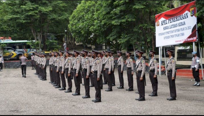 Polres TTU Sambut 46 Orang Siswa SPN