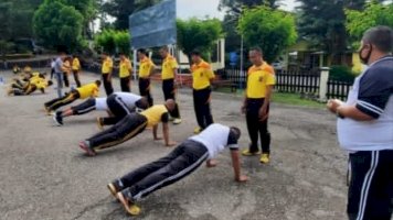 Polres TTU Gelar Tes Kesamaptaan Jasmani dan Bela Diri Semester 1