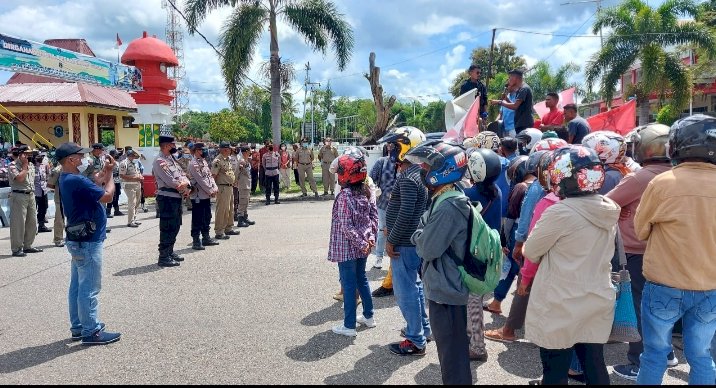 Kapolres dan Dadim Pimpin Pengamanan Demo di TTU