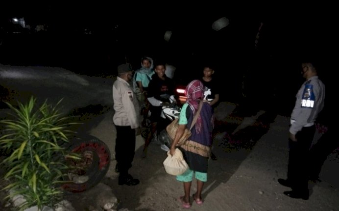 Polsek Biboki Selatan Rutin Lakukan Patroli Jam Malam