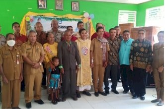 Kapolsek Bisel Hadiri Acara Pisah Sambut Kepala Cabang Dinas Pendidikan