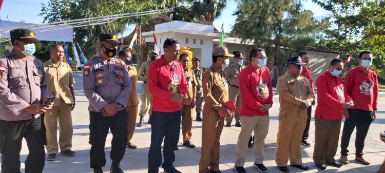 Kapolsek Insana Utara Hadiri Hari Anak Nasional di PLBN Wini