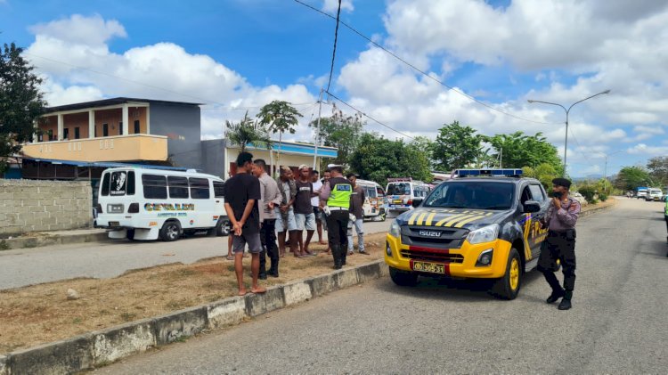 Polres TTU Amankan Aksi Mogok Sopir Bemo