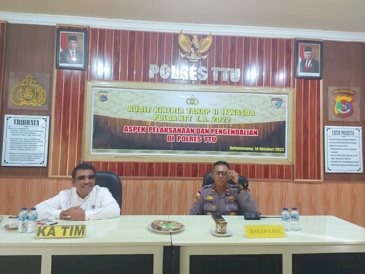 Itwasda Polda NTT Gelar Audit Kinerja  Tahap II di Polres TTU