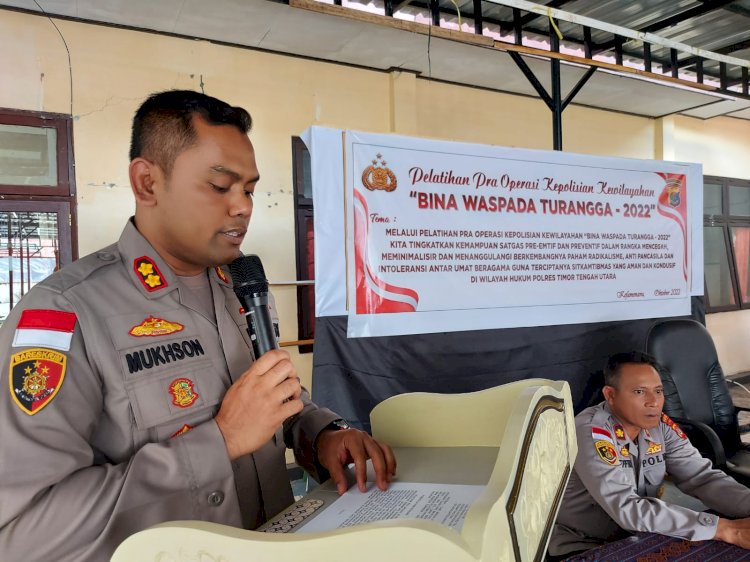 Kapolres TTU Buka Latihan Pra Operasi Kepolisian Bina Waspada Turangga 2022