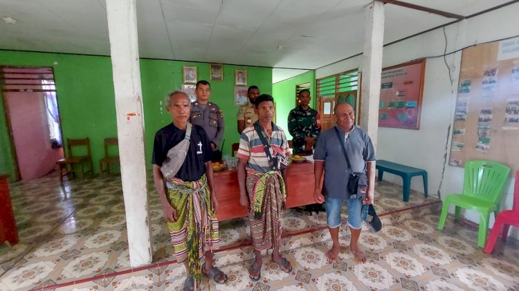 Hadir Memberi Solusi, Bhabinkamtibmas Oetalus Selesaikan Masalah Ternak Warga Masuk Kebun